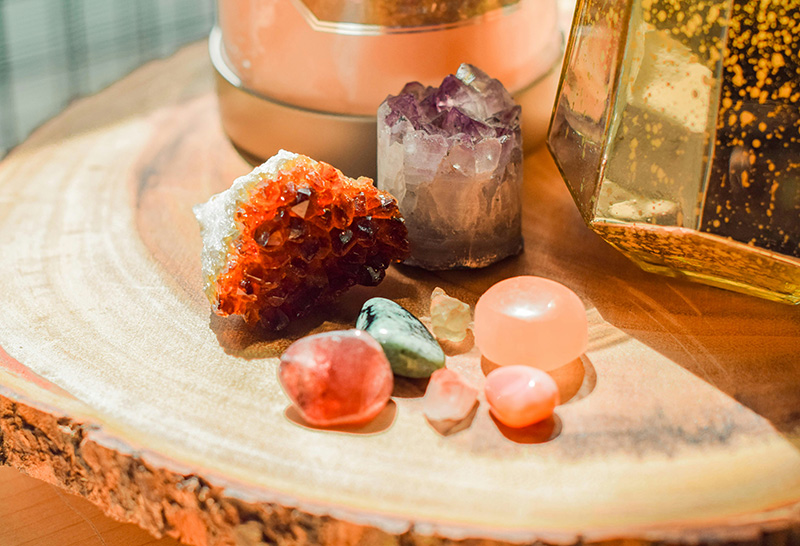 Image of crystals to represent holistic and natural therapies
